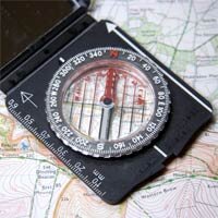 the needle of a magnetic compass points toward the