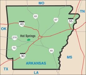 where is hot springs arkansas on map Hot Springs National Park Visitor Information Howstuffworks where is hot springs arkansas on map