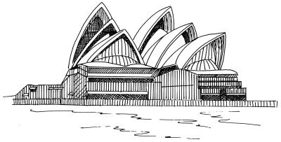 20+ Inspiration Drawing Easy Step By Step Sydney Opera House