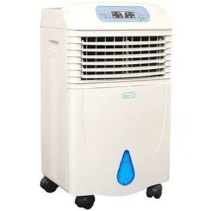 evaporative cooler and air conditioner together