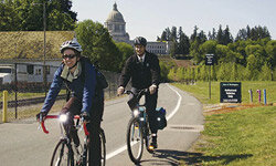 Your commute to work can turn into an Earth Day celebration if you're biking.