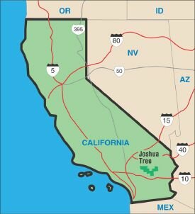Image result for joshua tree national park map
