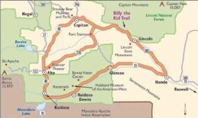 billy kid scenic mexico trail drive map followed tlc kids travel howstuffworks paths outlaw enlarged bring along same follow when