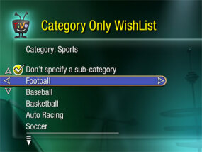 TiVo lista de Desejos ferramenta de pesquisa's WishList search tool