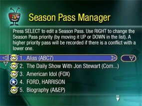 TiVo o Season Pass, o recurso's Season Pass feature