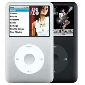 iPod图像库第六代iPod Classic。查看更多iPod图片。“border=
