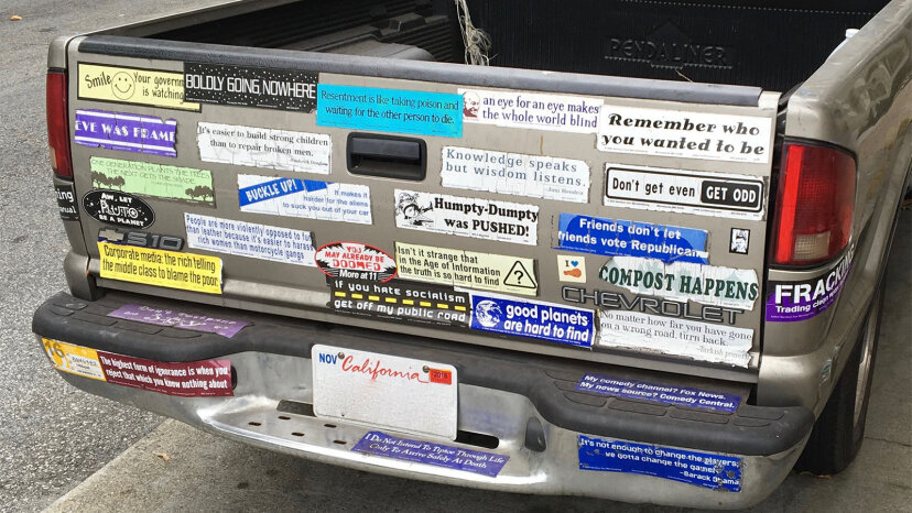 Manual Car Bumper Sticker