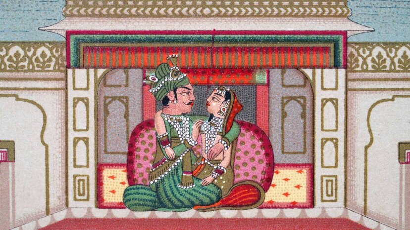 Indian marriage illustration