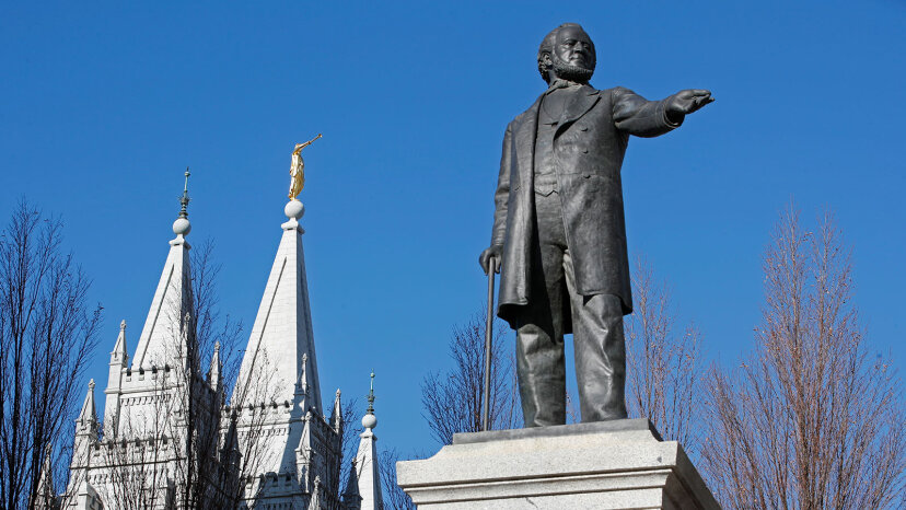 estátua de Brigham Young