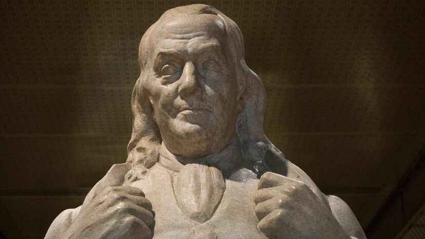 estatua de Benjamin Franklin