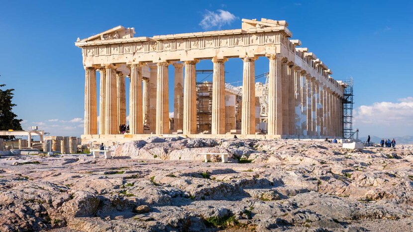 The Parthenon And The Pantheon Of Rome