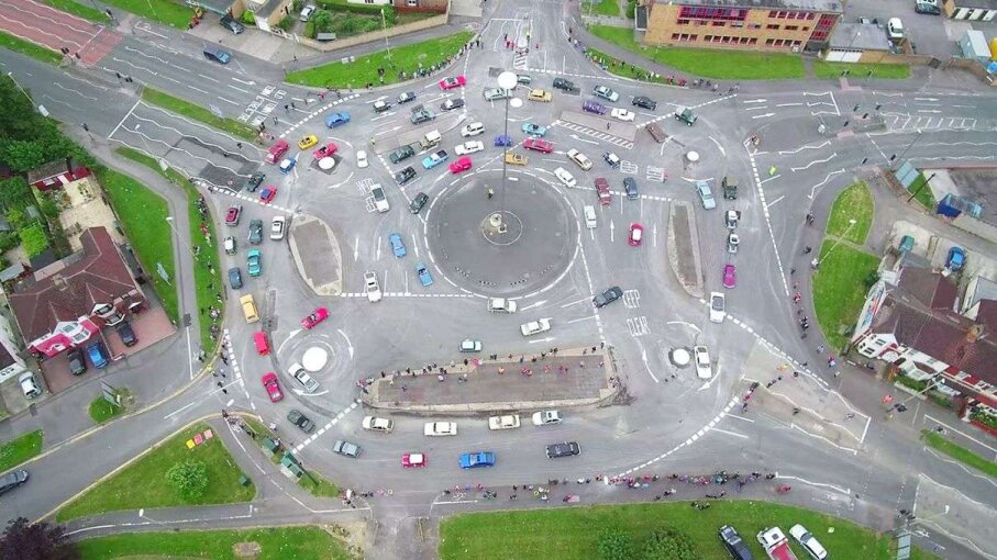 See The Swirling Glory Of Britain S 7 Circle Magic Roundabout